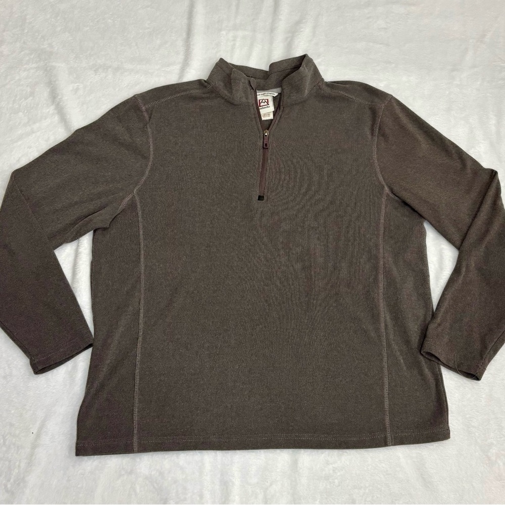 Avalanche‎ Men's Dark Brown quarter zip pullover size large